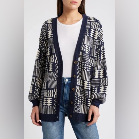 Cleobella Feliz Sweater Button Knit Cardigan - M - Picture 2 of 15